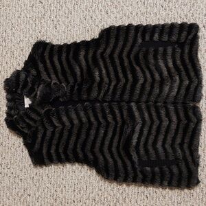 Chico's Faux Fur Vest, Size 10